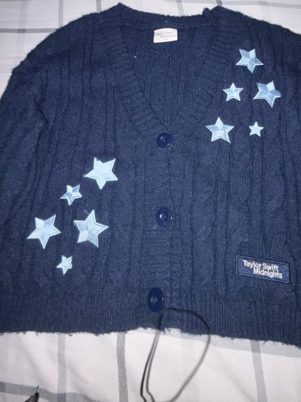 Taylor Swift. Midnights Cardigan. Dark Blue. Xs/s